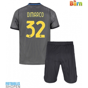 Billiga Inter Milan Federico Dimarco #32 Tredjeställ Barn 2026-27 Kortärmad (+ Korta byxor)